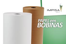 Bobinas impressa Personalizada de Papel Branca de 40 e 60cm