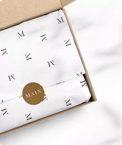 Papel de Seda Com Logo Empresa Personalizado Impresso